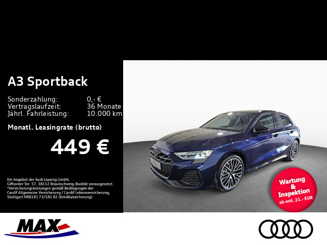 A3 Sportback TDI S-LINE LED+PANO+SONOS+LM19