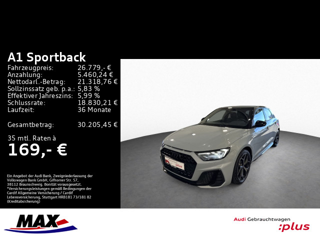 A1 Sportback 30 TFSI S LINE LED+OPTIK+SONOS+NAVI