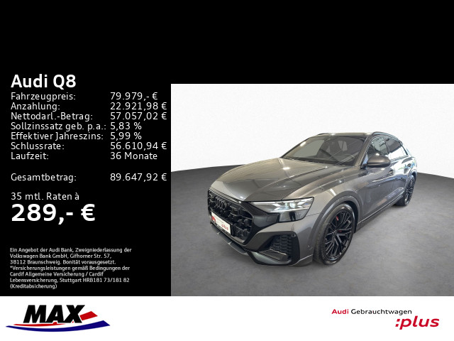 Q8 50 TDI QUATT S LINE HD-MATRIX+PANO+AHK+RAUTE+