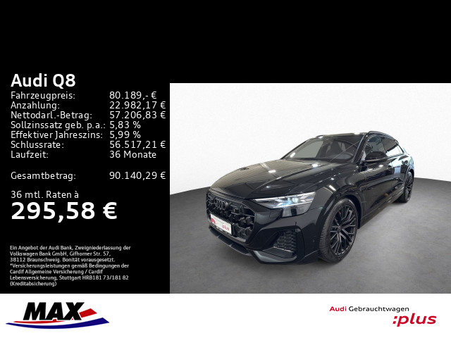 Q8 50 TDI QUATT S LINE HD-MATRIX+AHK+RAUTE+PANO+