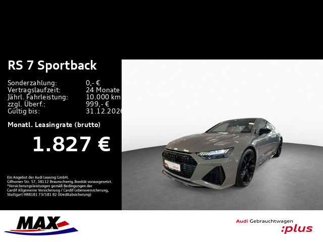 RS7 Sportback 305KM/H+KERAMIK+UPE174+MATRIX+PANO+360°