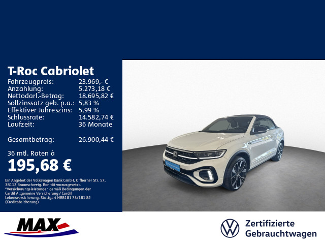 T-Roc Cabriolet 1.5 TSI DSG R LINE IQ.LIGHT+APP+