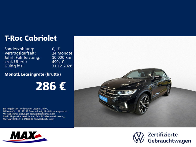 T-Roc Cabriolet 1.5 TSI DSG R LINE +LED+AHK+ACC+