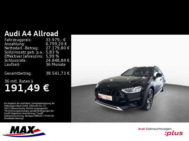 A4 allroad 40 TDI QUATT 360°+MATRIX+AHK+PANO+VCP