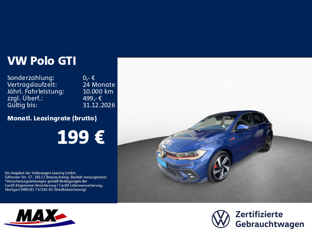 Polo GTI 2.0 TSI DSG IQ.LIGHT+KAMERA+APP+ACC+DCP