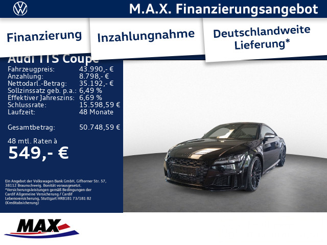 TTS Coup&eacute; TFSI QUATT +LED+B&O+navi++S-Sitze*20"