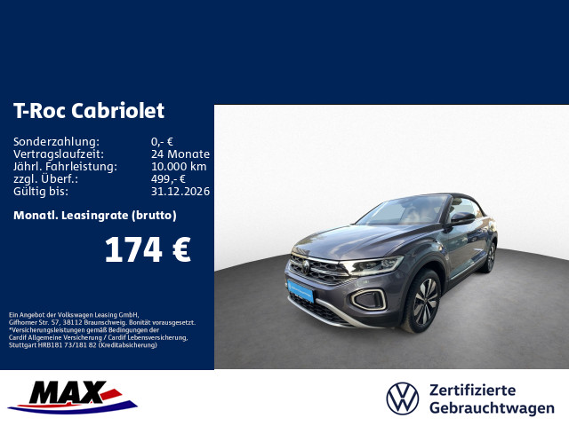 T-Roc Cabriolet 1.0 TSI STYLE GOAL LED+KAMERA+ACC+PDC