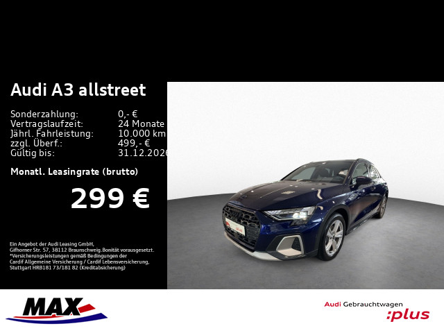 A3 allstreet TFSI LED+KAMERA+AHK+DCP+VCP+STHZ+