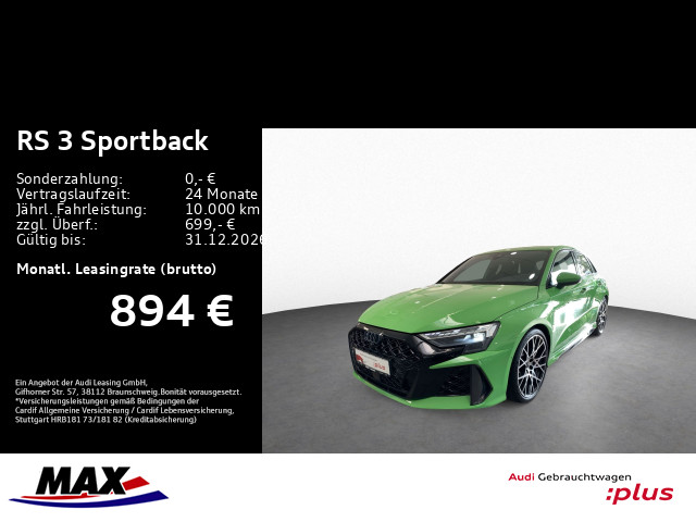 RS3 Sportback SCHALENSITZE 280KM/H +HUD+SONOS+MATRIX+SAGA