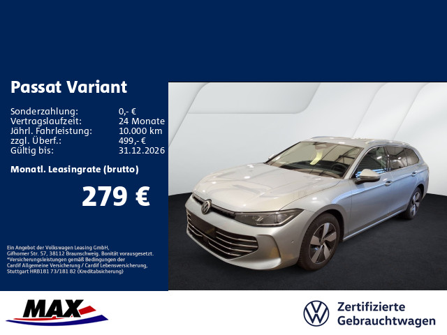 Passat Variant 2.0 TDI DSG ELEGANCE IQ LIGHT+360°+AHK+HUD+PDC+DCP+ACC