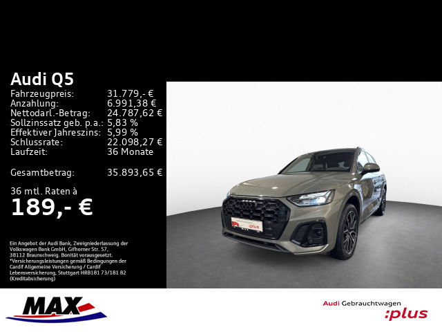 Q5 40 TFSI QUATT S LINE +LED+OPTIK+VCP+NAVI+ALU+