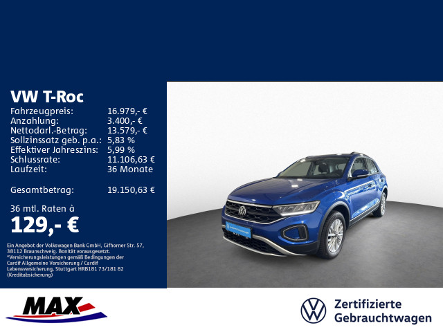 T-Roc 2.0 TDI LIFE +LED+DCP+NAVI+APP+ALU+SHZ+WP+