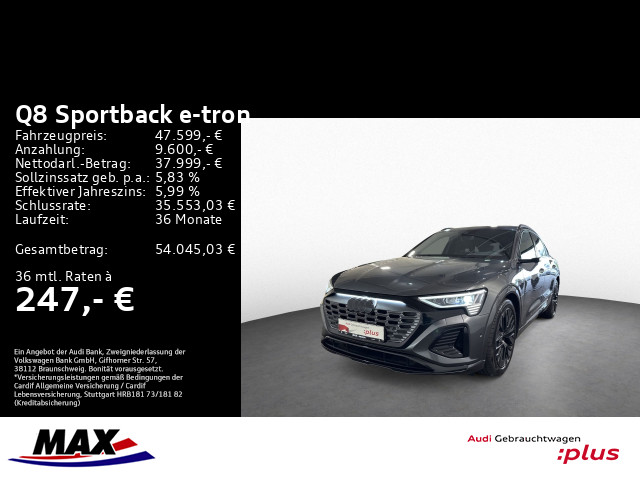 Q8 Sportback e-tron 55 QUATT S LINE MATRIX+OPTIK