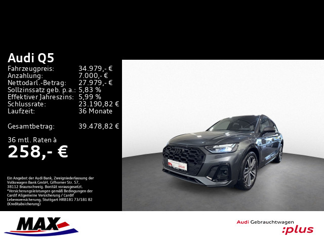Q5 50 TFSI e QUATT S LINE LUFT+LED+AHK+OPTIK+NAVI