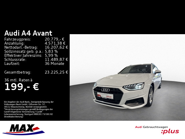 A4 Avant 30 TDI LED+VCP+PDC+ACC+SMARTPHONE INTERFACE