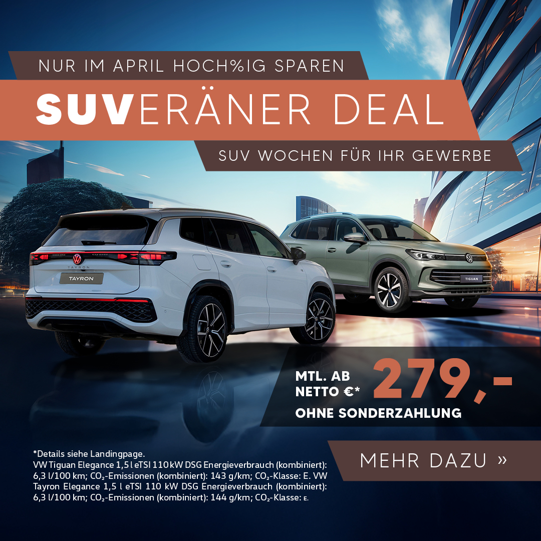 VW SUV Wochen