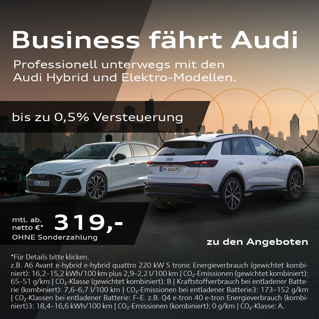 BEITRAG Audi Gewerbe Hybrid + Elektro