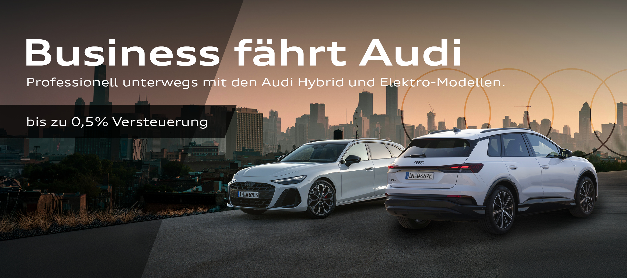 HEADER Audi Gewerbe Hybrid + Elektro HEADER Audi Gewerbe Hybrid + Elektro
