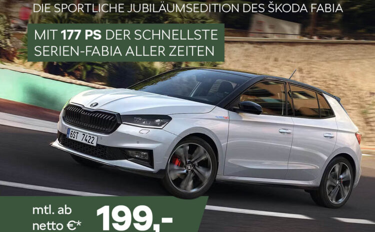  Skoda Fabia Jubiläumsedition