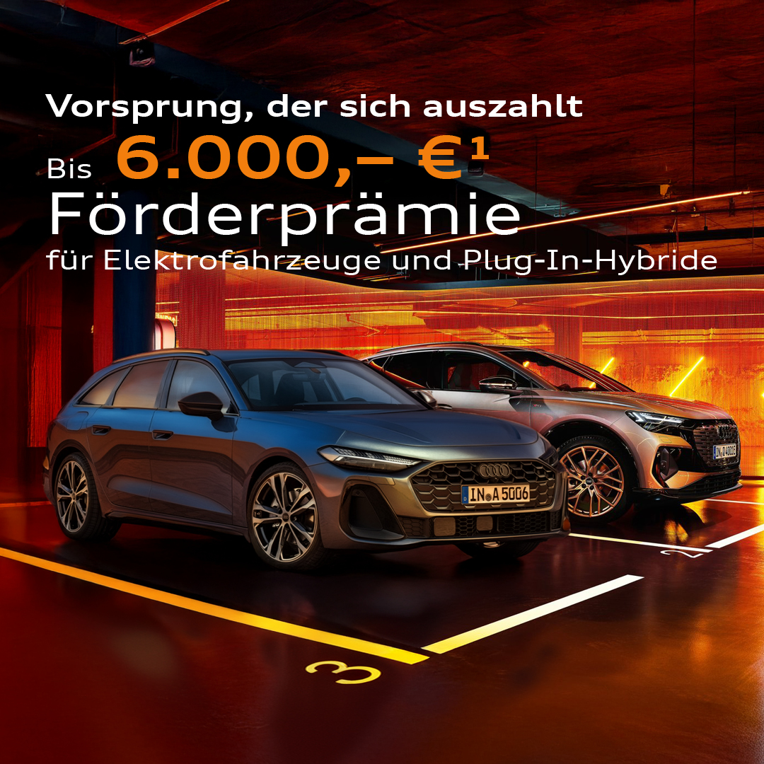 Mobil Header Prämienförderung Audi Elektro