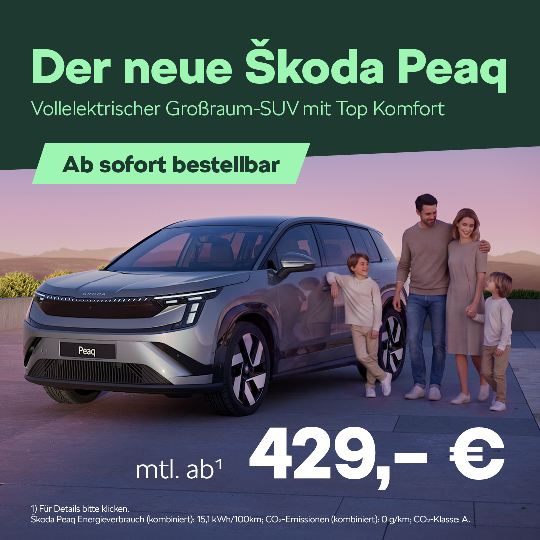 BEITRAG Skoda Peaq bestellbar