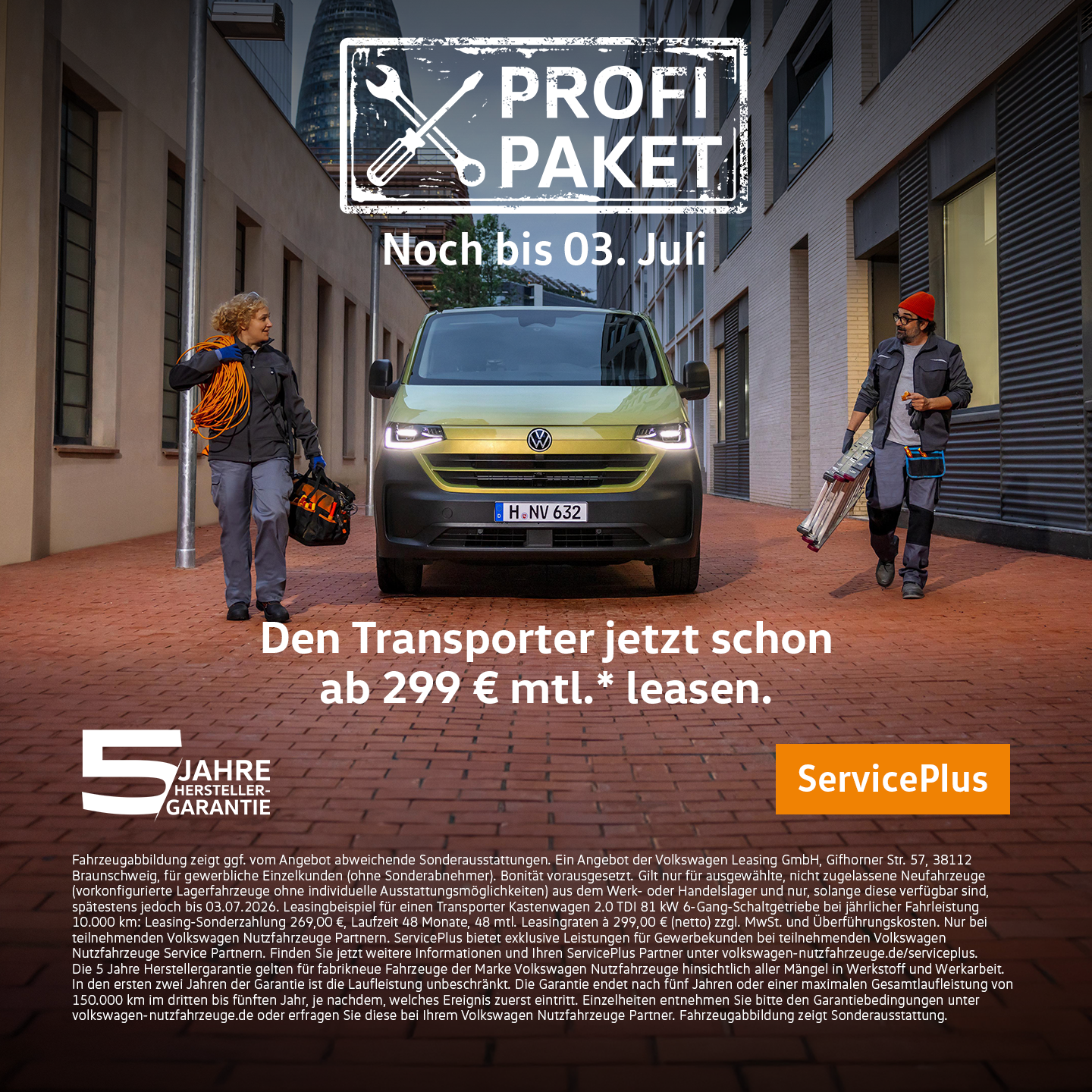 BEITRAG VW Transporter Profi Paket